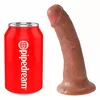 Dildo King Cock Silicone Tan — reālistisks 17 cm PVC Photo 2