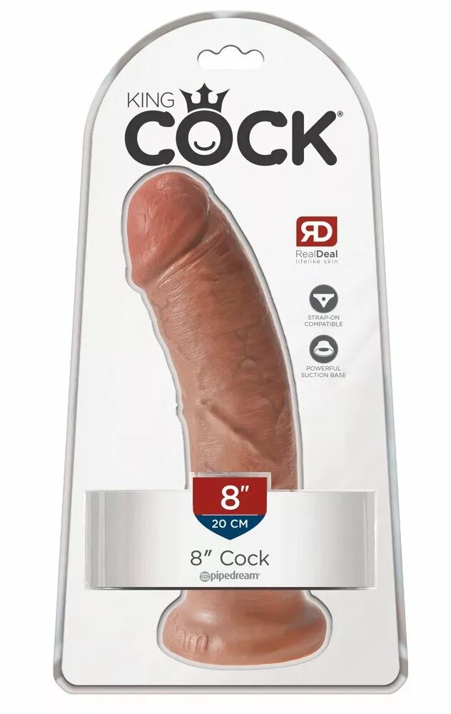 Dildo King Cock Silicone Tan —