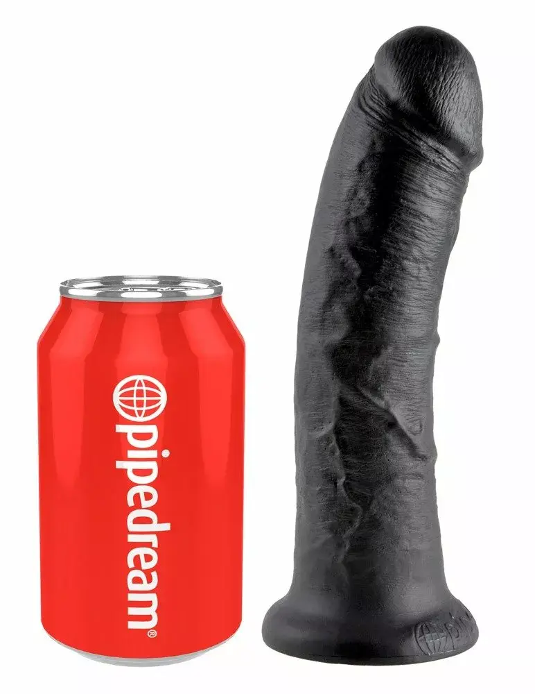 King Cock Silicone Black dildo — 21.5 cm, Ø 4.6 cm Photo 2