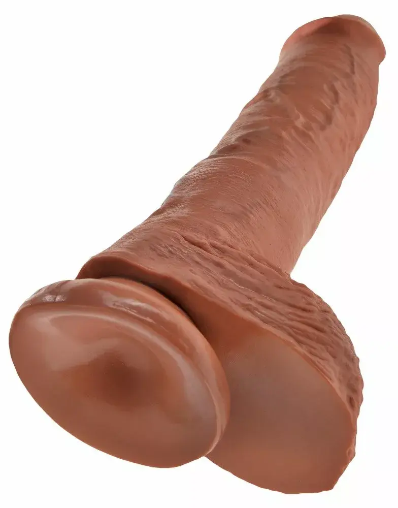 Dildо King Cock Silicone Tan — 25,4 cm, Ø 5,1 cm Photo 5