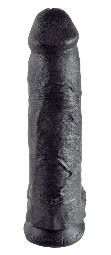 Dildo King Cock silikona melns — 30,5 cm Photo 3