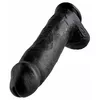 Dildo King Cock silikona melns — 30,5 cm Photo 4