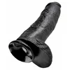 Dildo King Cock silikona melns — 30,5 cm Photo 5