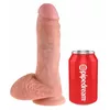 Dildo King Cock Silicone Flesh 8 inch Photo 2