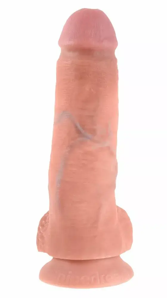 Dildo King Cock Silicone Flesh 8 inch Photo 3