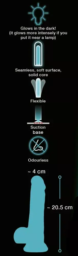 Dildo you2toys silicone glow in the dark green Photo 7