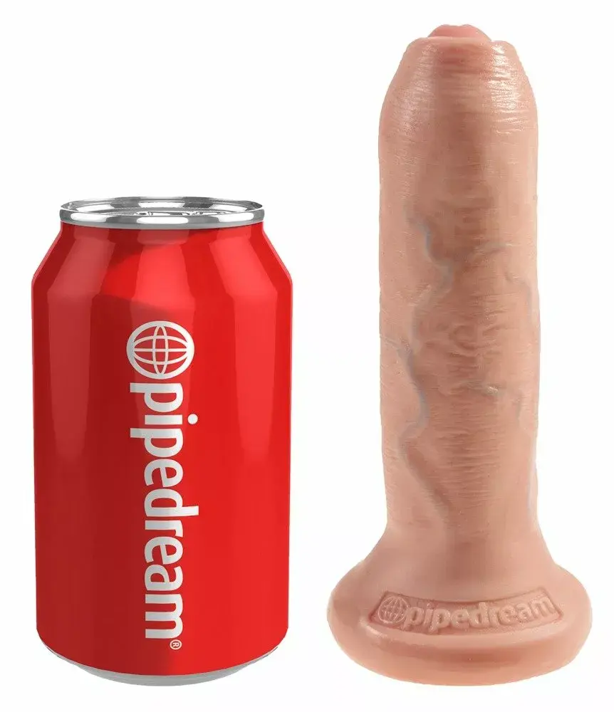 King Cock Flesh 6in Uncut PVC dildo — 16.5 cm Photo 2