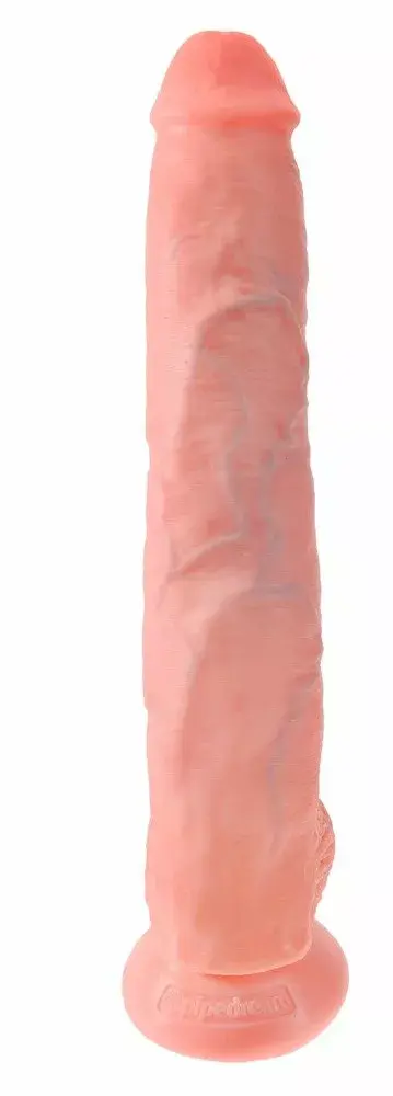 Dildo King Cock Silicone Flesh — 35,6 cm, Ø 6 cm Photo 3