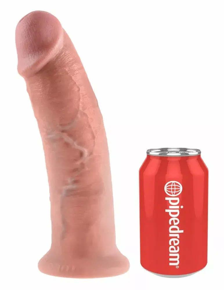 Dildo King Cock Silicone Flesh 10" Photo 2