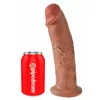 Dildo King Cock Silicone Tan 10" — realistic PVC 25.4 cm Photo 2