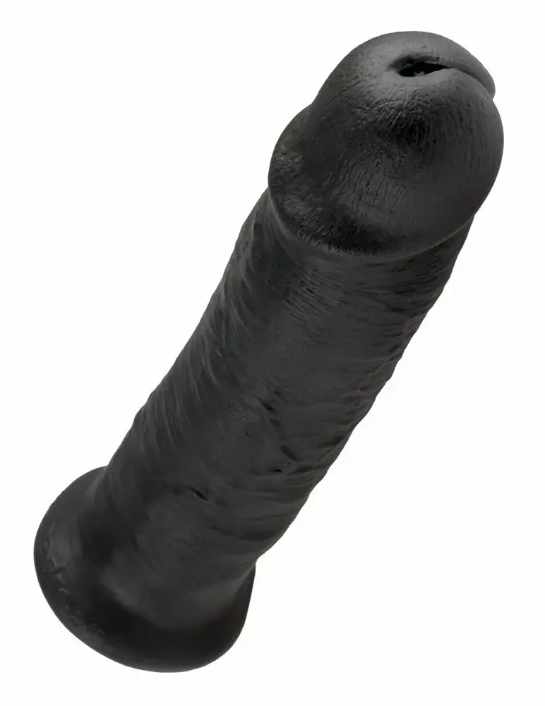 Dildo King Cock Silicone Dark — 25.4 cm, Ø 6.1 cm Photo 4