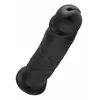 Dildo King Cock Silicone Dark — 25.4 cm, Ø 6.1 cm Photo 4