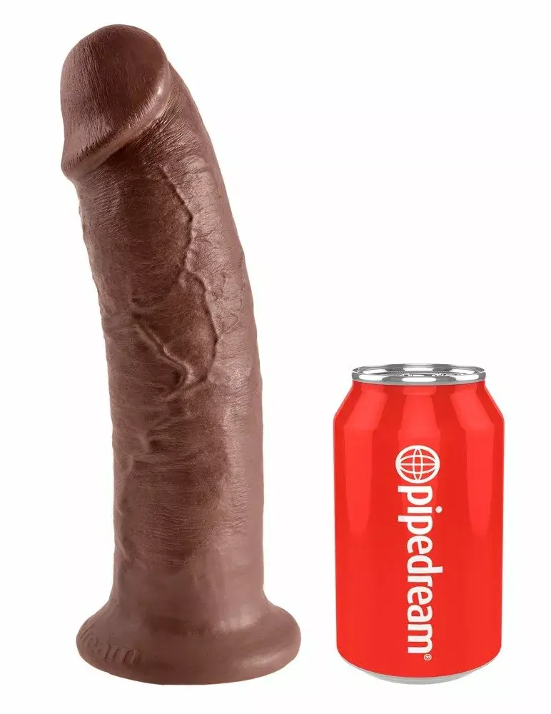 Dildo King Cock silicone brown 10 inch Photo 2