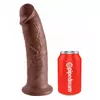 Dildo King Cock silicone brown 10 inch Photo 2