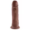 Dildo King Cock silicone brown 10 inch Photo 3