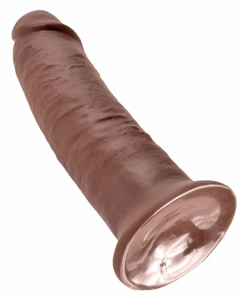 Dildo King Cock silicone brown 10 inch Photo 5