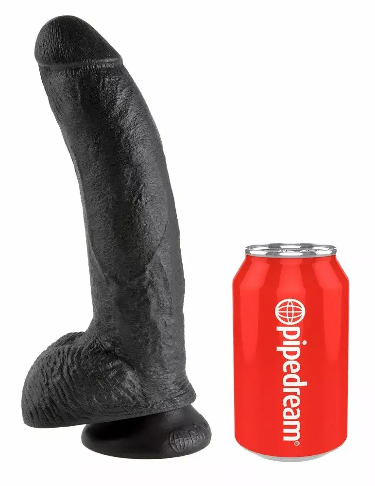 King Cock Silicone Dark 9" dildo — 22.9 cm, Ø 5.1 cm Photo 2
