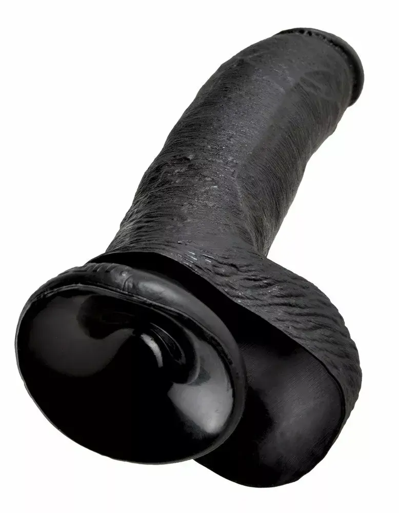 King Cock Silicone Dark 9" dildo — 22.9 cm, Ø 5.1 cm Photo 5