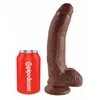Dildo King Cock PVC Brown — 22.9 cm, Ø 5.1 cm Photo 2