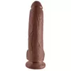Dildo King Cock PVC Brown — 22.9 cm, Ø 5.1 cm Photo 3