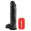 Dildo King Cock Silicone Dark 11" Photo 2