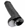 Dildo King Cock Silicone Dark 11" Photo 4