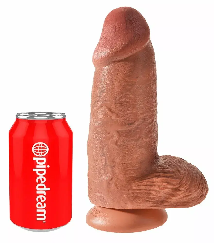 Dildo King Cock PVC Tan — PVC фаллоимитатор 22,9 см Photo 2