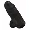 Dildo King Cock Silicone Black — realistic PVC 22.9 cm Photo 4