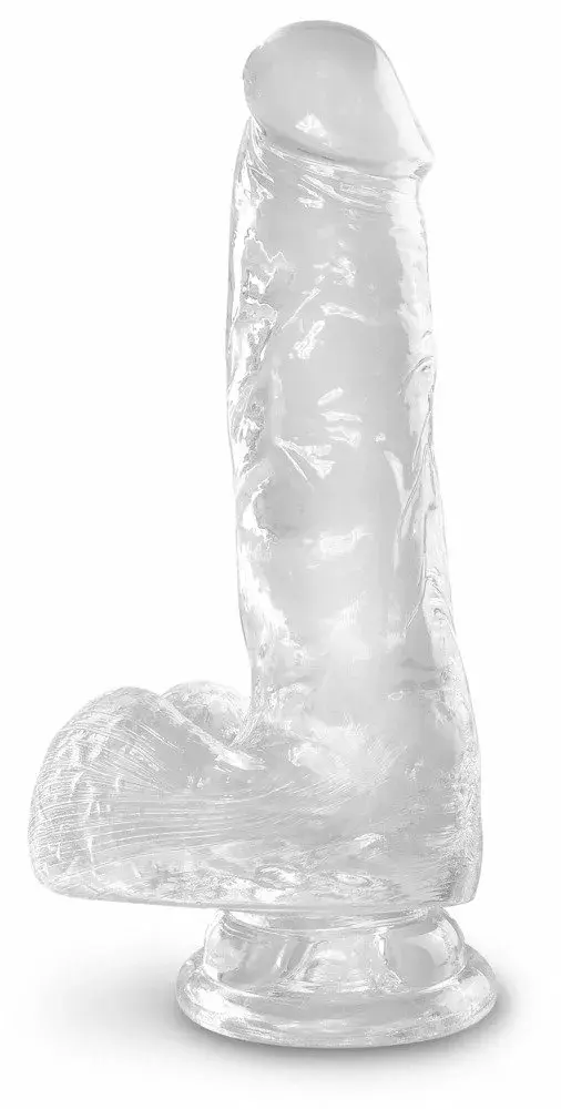 Dildo King Cock Silicone Black — 17,8 cm TPE Photo 2