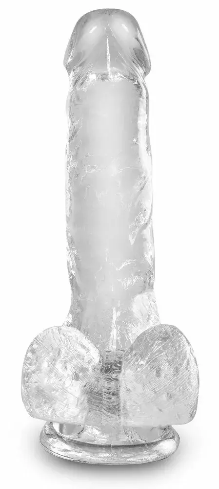 Dildo King Cock Silicone Black — 17,8 cm TPE Photo 3