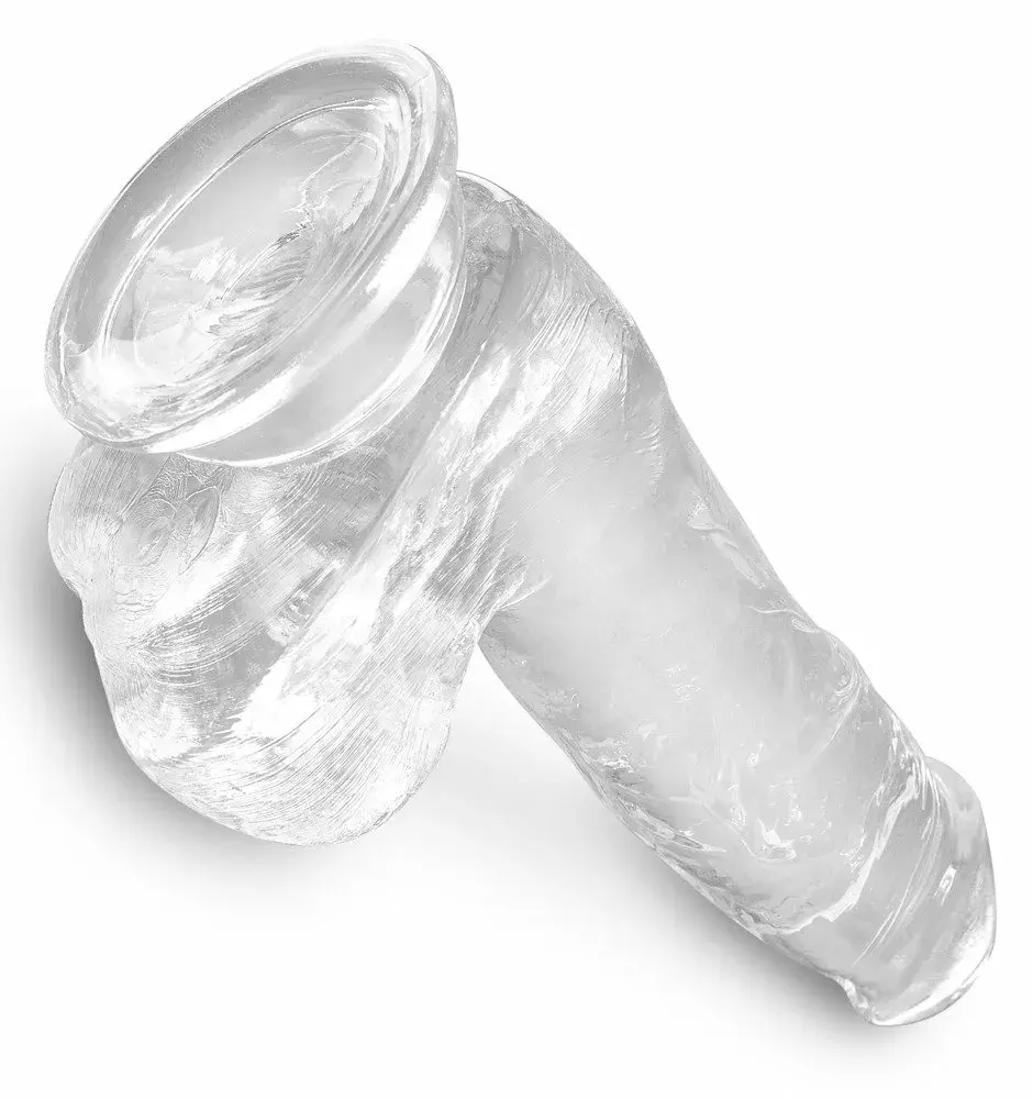 Dildo King Cock Silicone Black — 17,8 cm TPE Photo 4