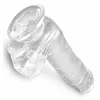 Dildo King Cock Silicone Black — 17,8 cm TPE Photo 4