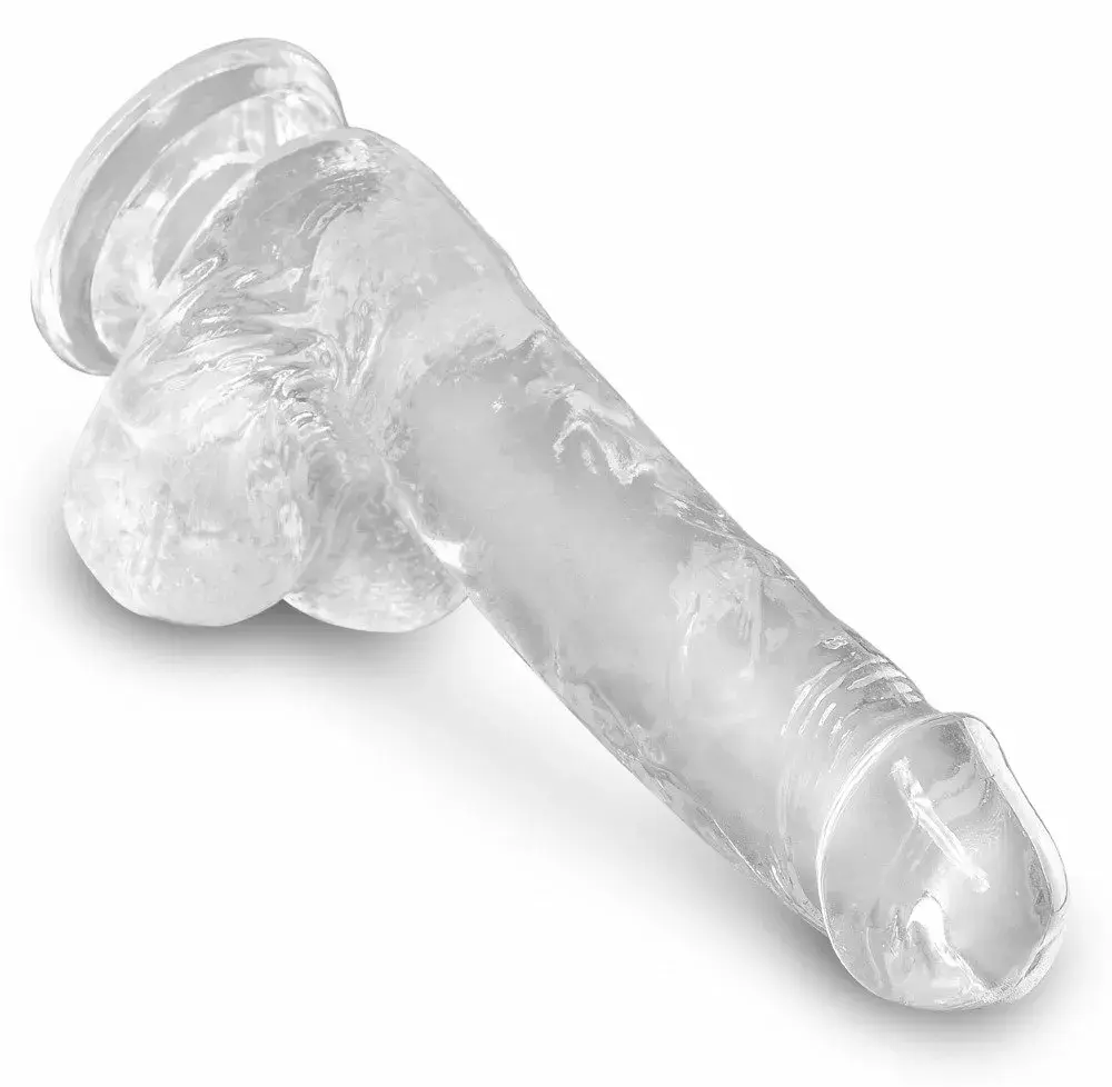 Dildo King Cock Silicone Black — 17,8 cm TPE Photo 5