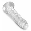 Dildo King Cock Clear 17.8 cm TPE with suction cup Photo 4