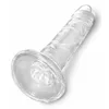 Dildo King Cock Clear 17.8 cm TPE with suction cup Photo 5