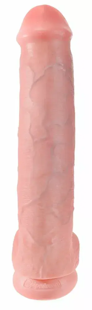 Dildo King Cock Silicone Flesh — XXL 38.1 cm Photo 3