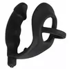 Vibrating silicone plug with cock ring Black Velvets Photo 2