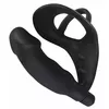 Vibrating silicone plug with cock ring Black Velvets Photo 4