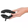 Vibrating silicone plug with cock ring Black Velvets Photo 7