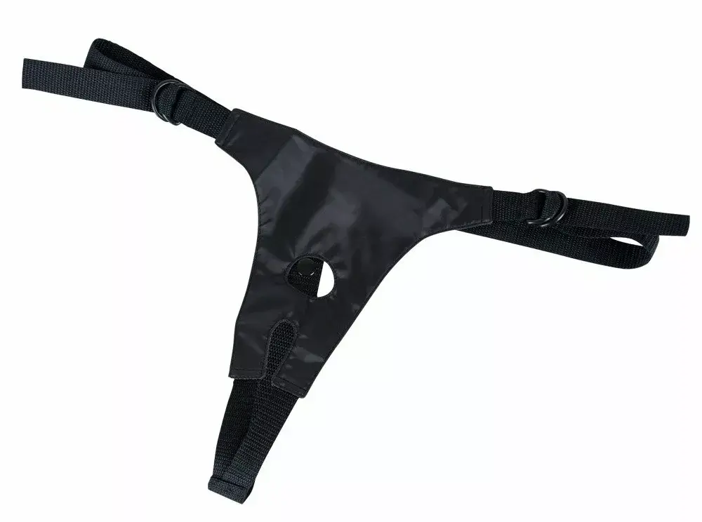 Strap-On you2toys Silicone Black — регулируемая танга Photo 3