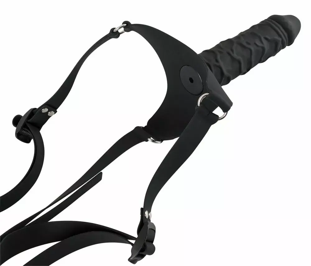 Strap-on you2toys Silicone Black 17 см, Ø 4,3 см Photo 4