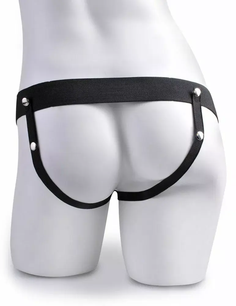 Pipedream Fetish Fantasy 9in Strap-On PVC melns Photo 5
