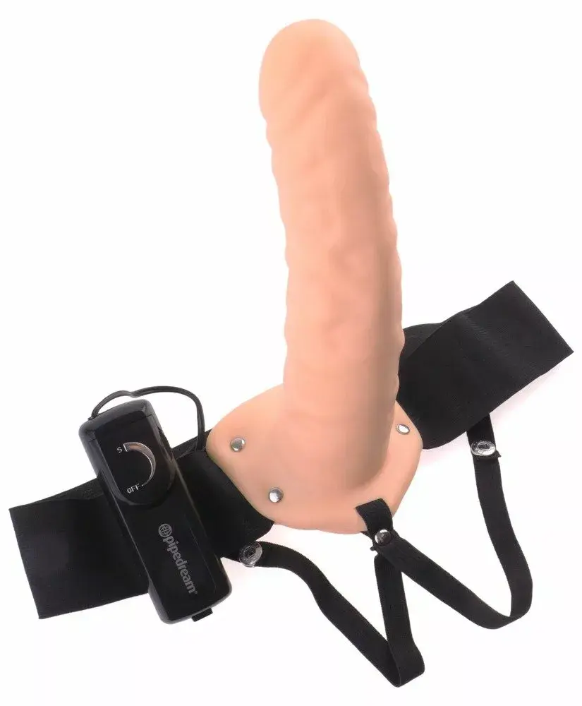 Strap-on Pipedream Silicone Black — hollow dildo 20 cm Photo 2