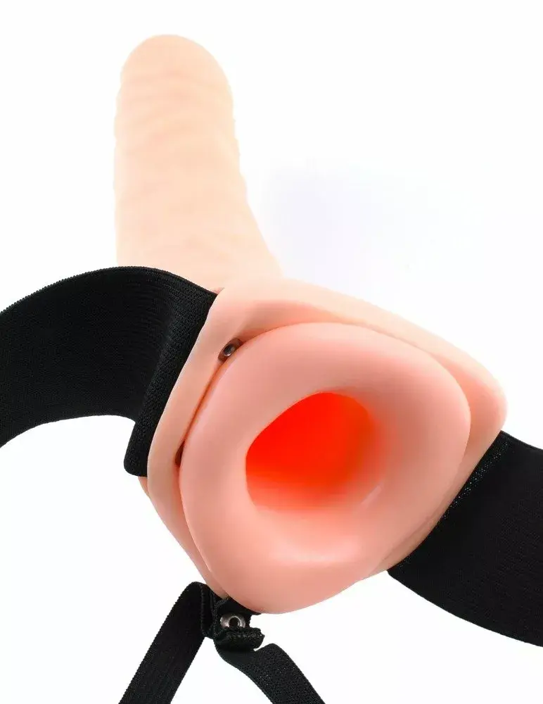 Strap-on Pipedream Silicone Black — hollow dildo 20 cm Photo 5