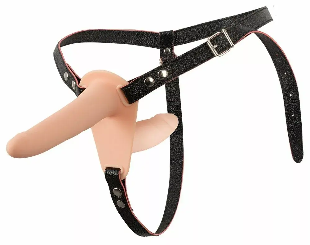 Двойной страпон you2toys Silicone Black Photo 2