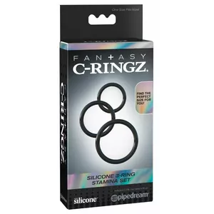 Set of 3 Silicone C-Rings fantasy c-ringz Stamina C-Ring — Ø 5.1 / 4 / 3.2 cm