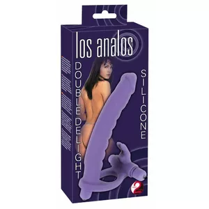 Анальная пробка you2toys Double Delight 05834480000 — двусторонняя силиконовая 16 см, Ø 2.6 см, кольцо Ø 3.2 см