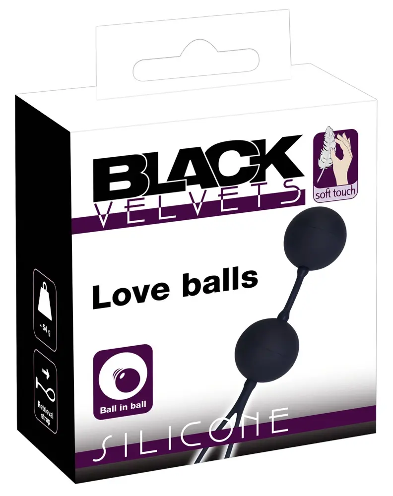 Vaginālie bumbiņu Black Velvets The Perfect