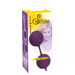 Вагинальные шары Sweet Smile силиконовые розовые — дуо, Ø 4,5 см, длина 21,5 см, вес 200 г