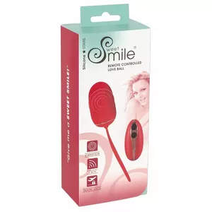 Вибрирующий шар Sweet Smile силиконовый розовый — 7 режимов, водонепроницаемый, USB, 15,3×3,6 см